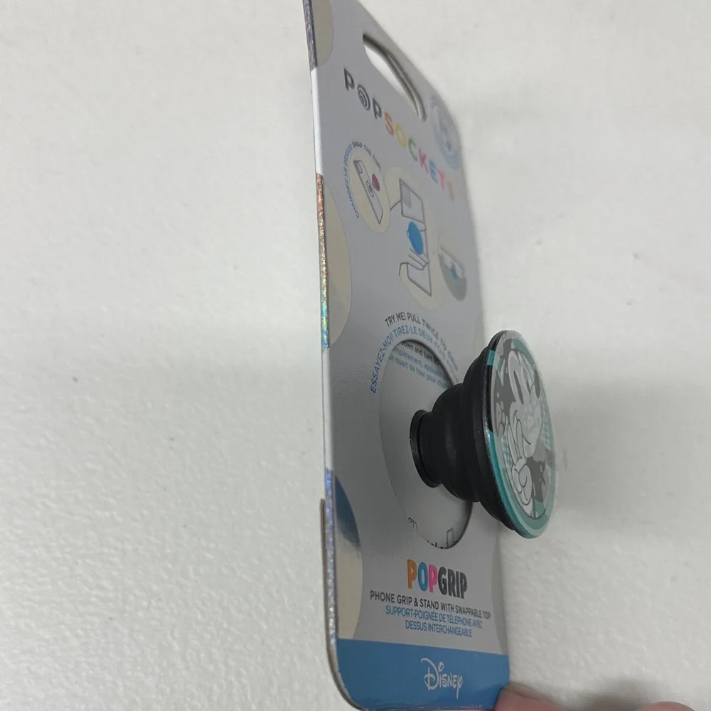 Disney PopSockets PopGrip with Swappable Top - Black and Teal